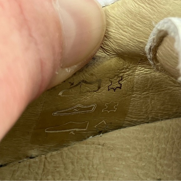 Jacadi Paris smooth leather trainers white and navy sneakers size 21 or 5 infant - Picture 9 of 11